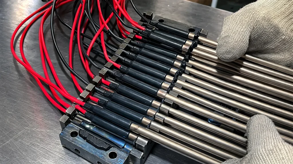instalación de termopares